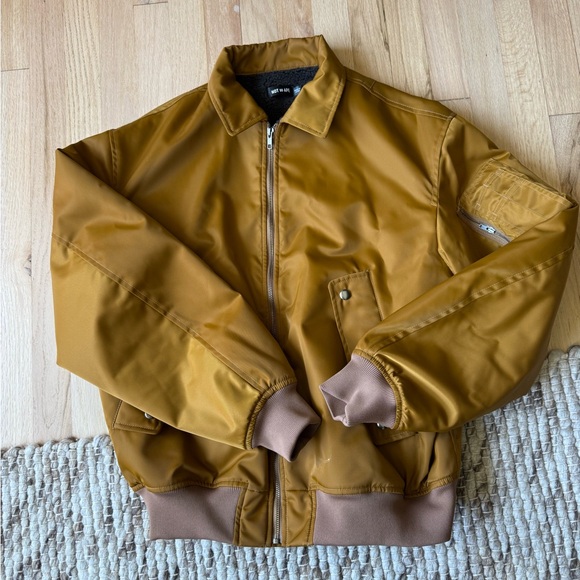 Men's Brown Bomber Jacket - Picture 1 of 3